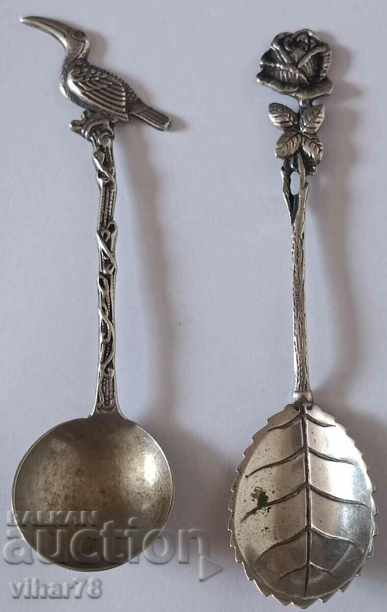 Delivery of Lot of two silver spoons Delivery of Lot of two silver spoons