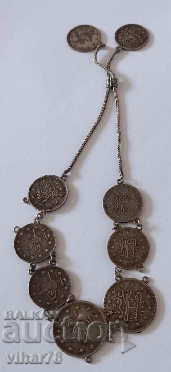 SILVER BRACELET WITH TURKISH COINS - 6