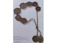 SILVER BRACELET WITH TURKISH COINS