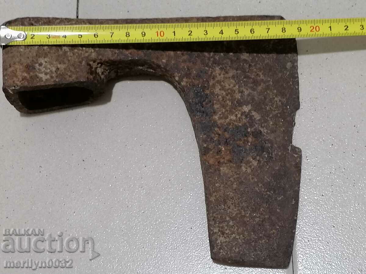 Auction  An old ax shaft tool wrought iron