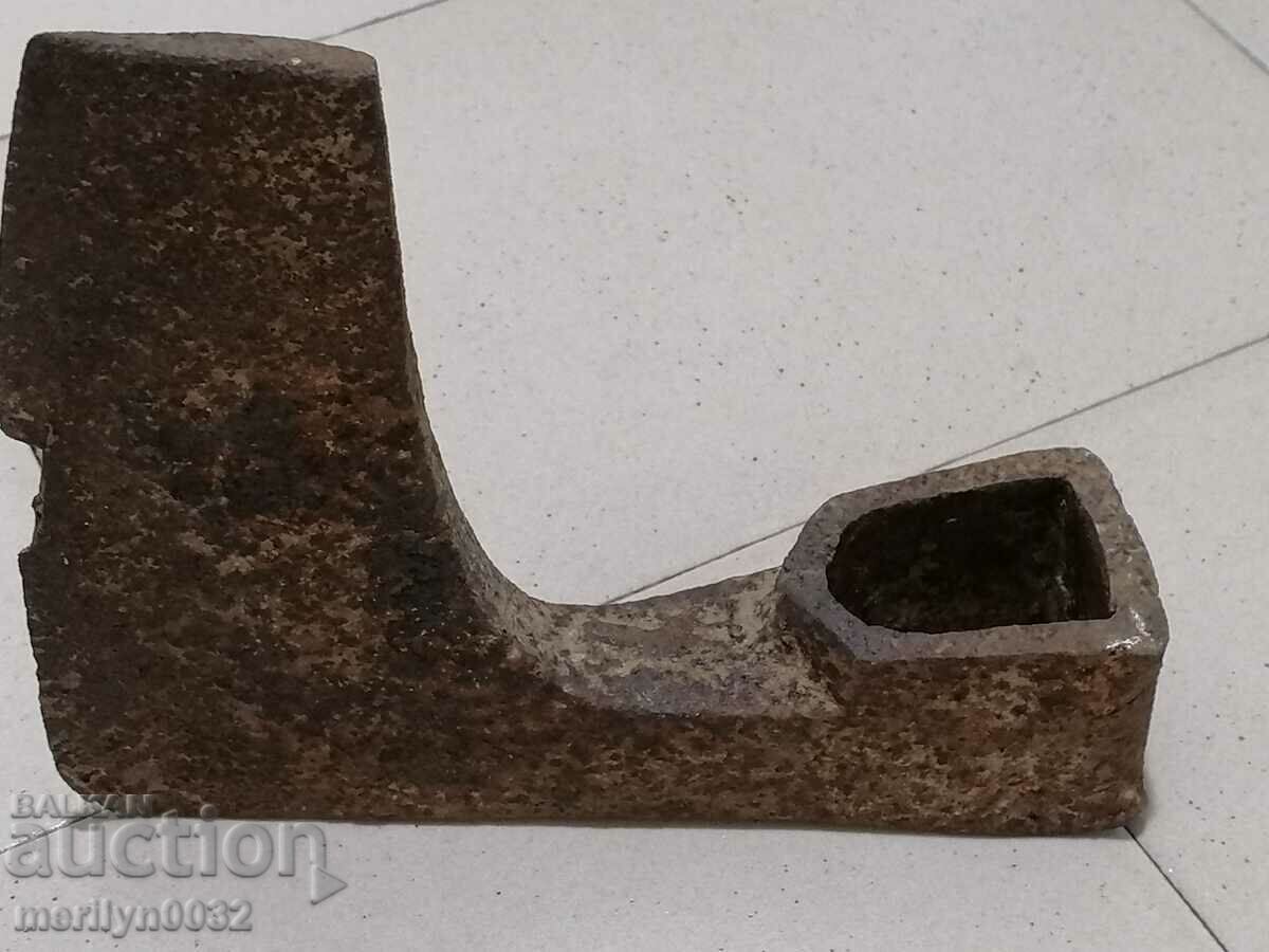 Delivery of An old ax shaft tool wrought iron