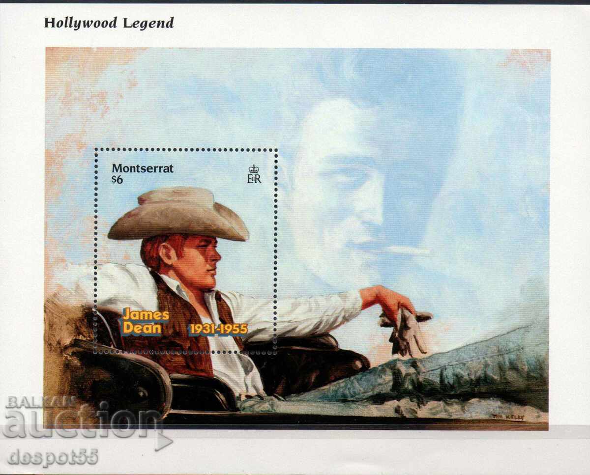 1996. Μονσεράτ. Hollywood Legends - James Dean. ΟΙΚΟΔΟΜΙΚΟ ΤΕΤΡΑΓΩΝΟ.