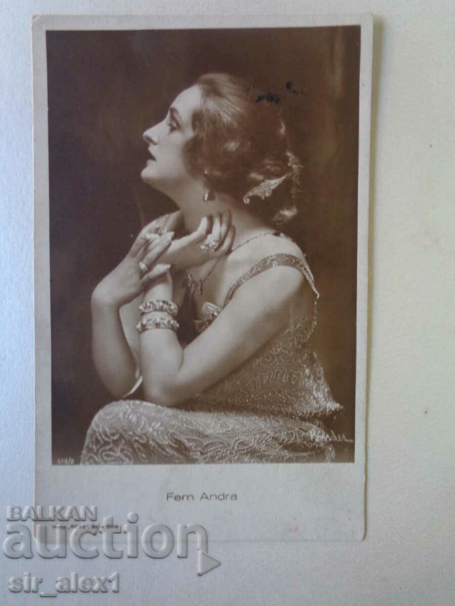 Cărți poștale, artiști de film - Fern Andra, publicat Germania 1930