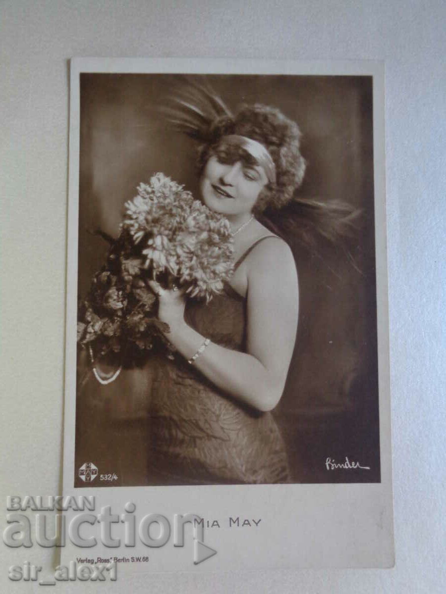 Cărți poștale, Artiști de film - Mia May, ed. Germania 1930