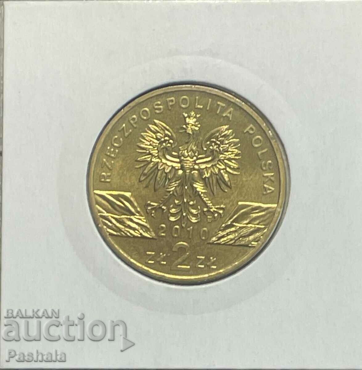 Poland 2 zlotys 2010 with price 8.00 BGN | € 4.09