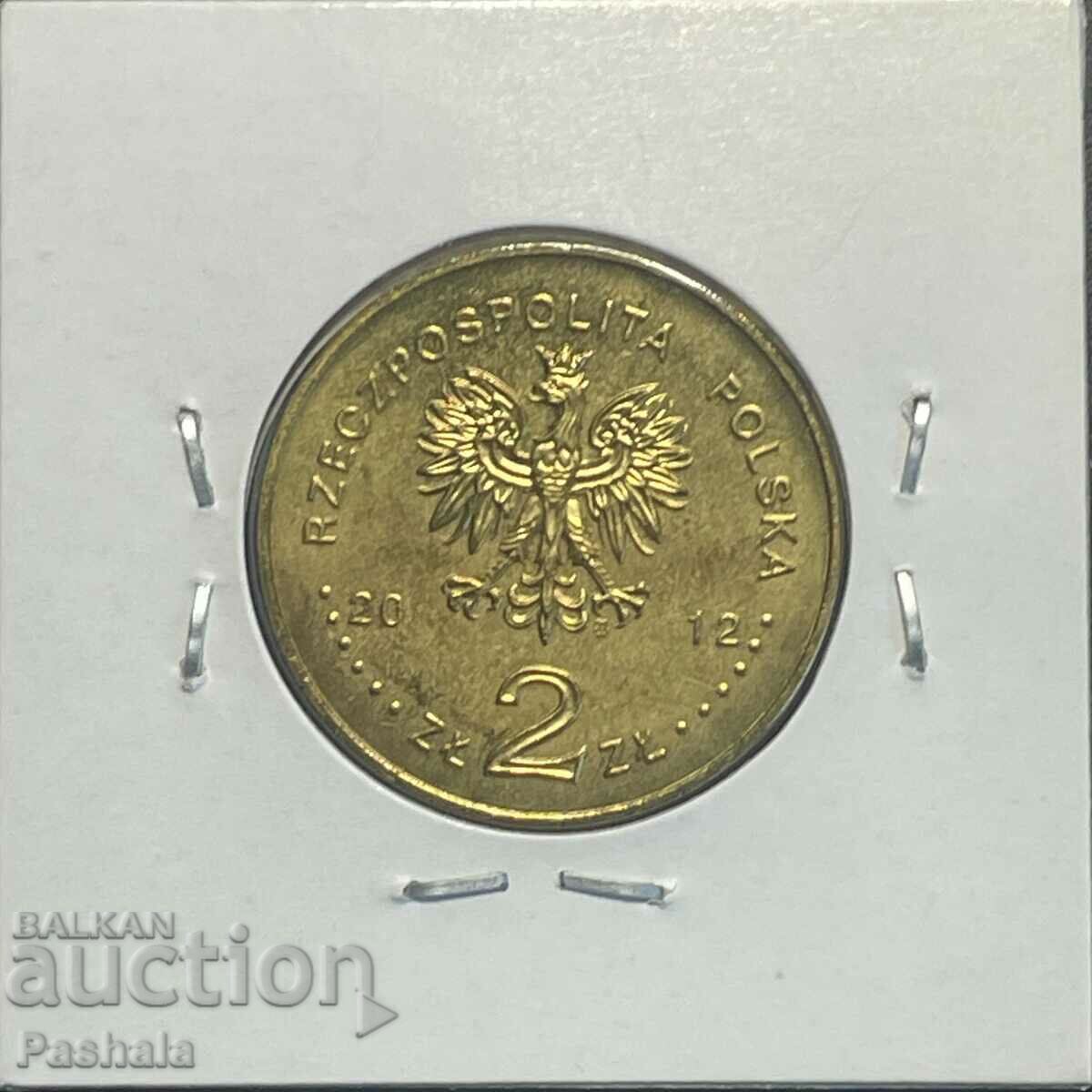 Poland 2 zlotys 2012 with price 6.00 BGN | € 3.07
