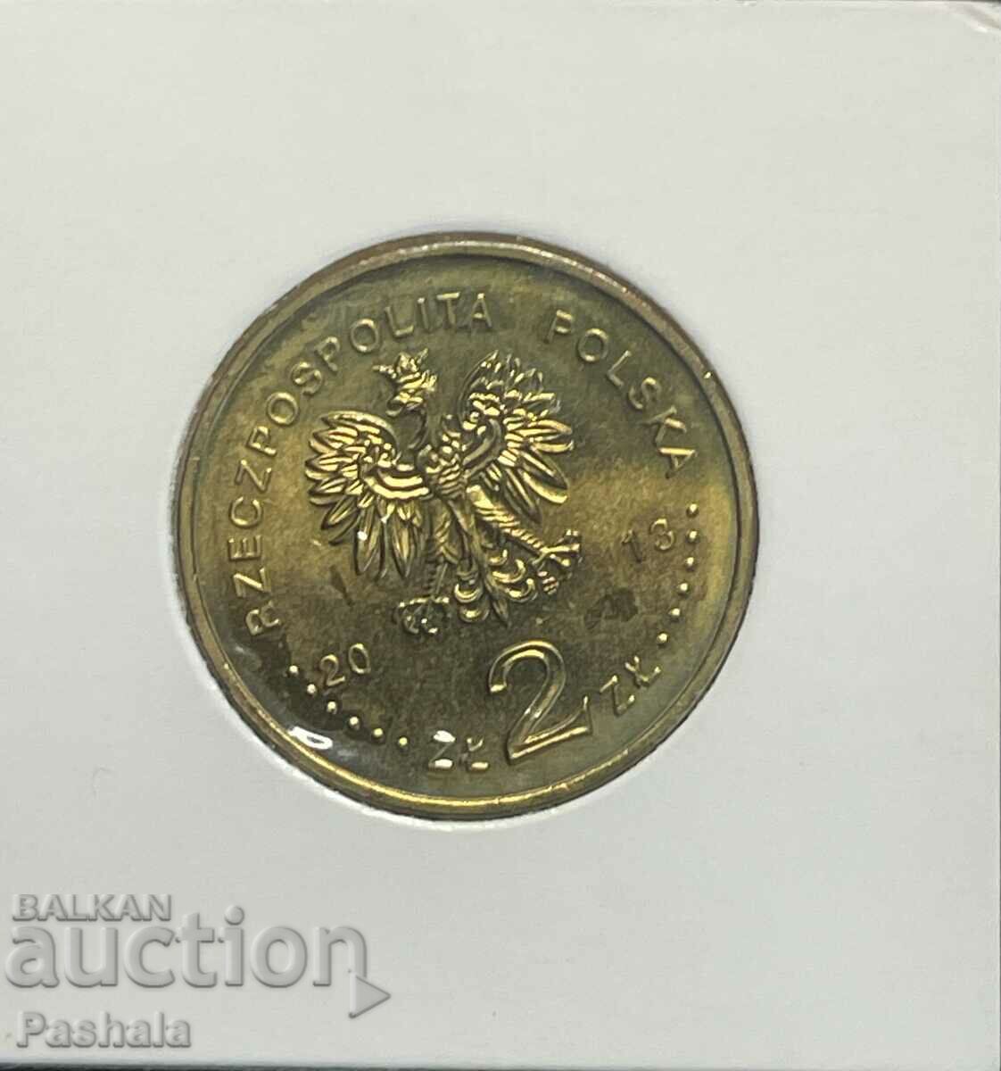 Poland 2 zlotys 2013 with price 4.00 BGN | € 2.05 Poland 2 zlotys 2013 with price 4.00 BGN | € 2.05