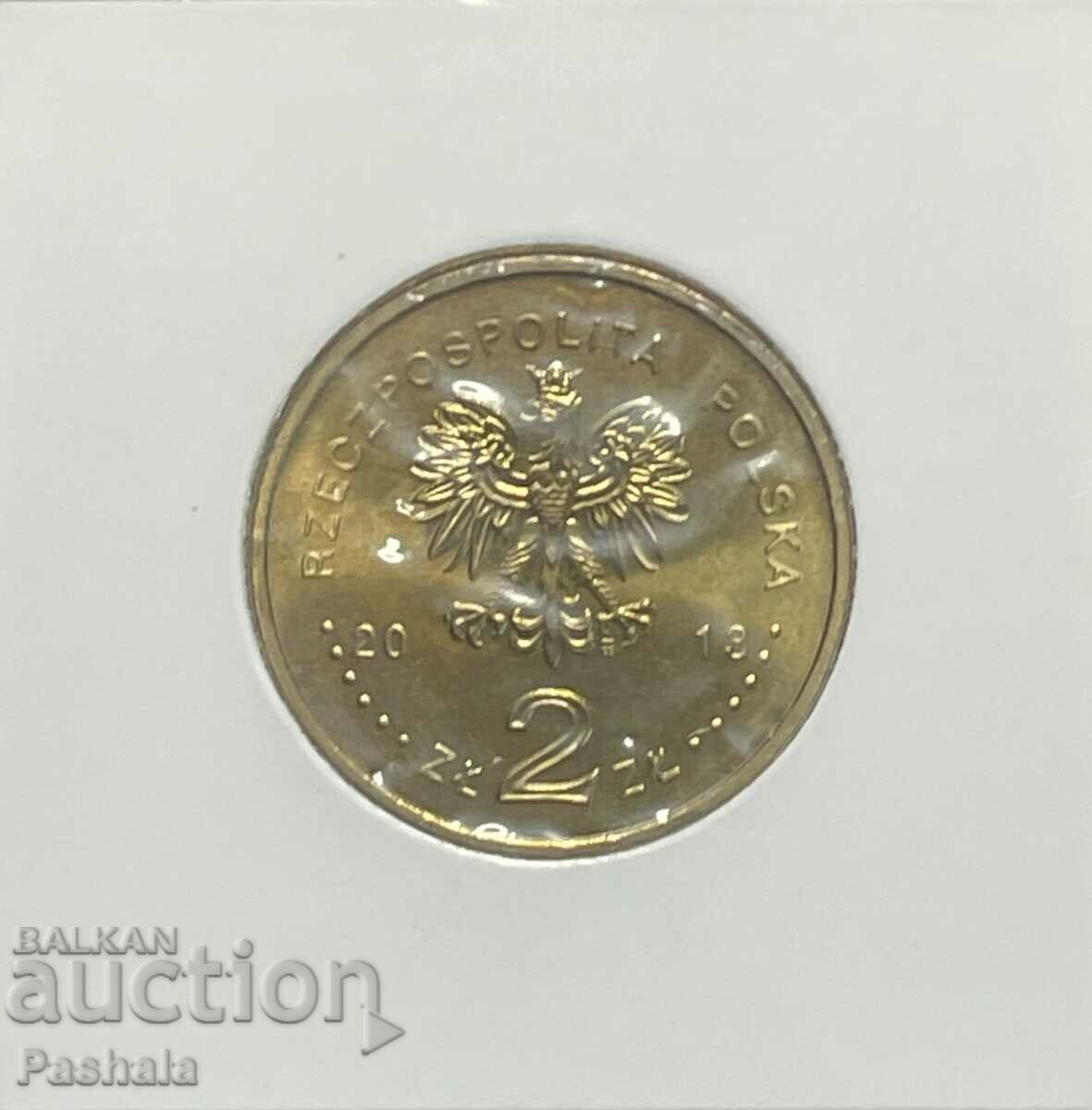 Poland 2 zlotys 2013 with price 4.00 BGN | € 2.05