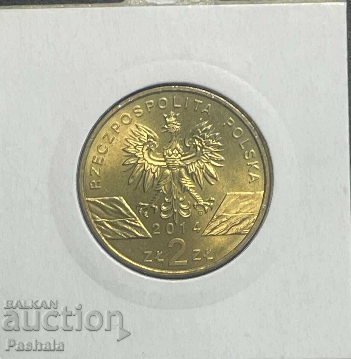 Poland 2 zlotys 2014 with price 8.00 BGN | € 4.09 Poland 2 zlotys 2014 with price 8.00 BGN | € 4.09