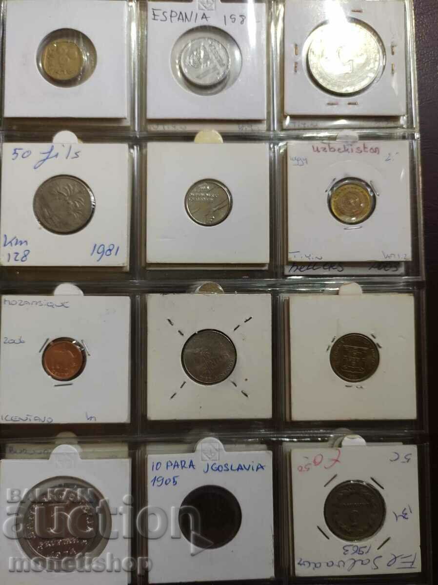O colecție de monede mondiale atractive și rare