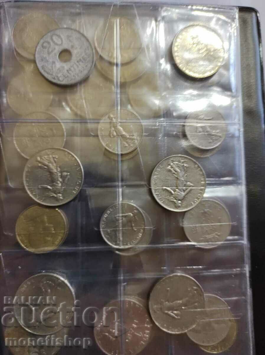 Delivery of Collection of 91 pcs. various French coins Delivery of Collection of 91 pcs. various French coins