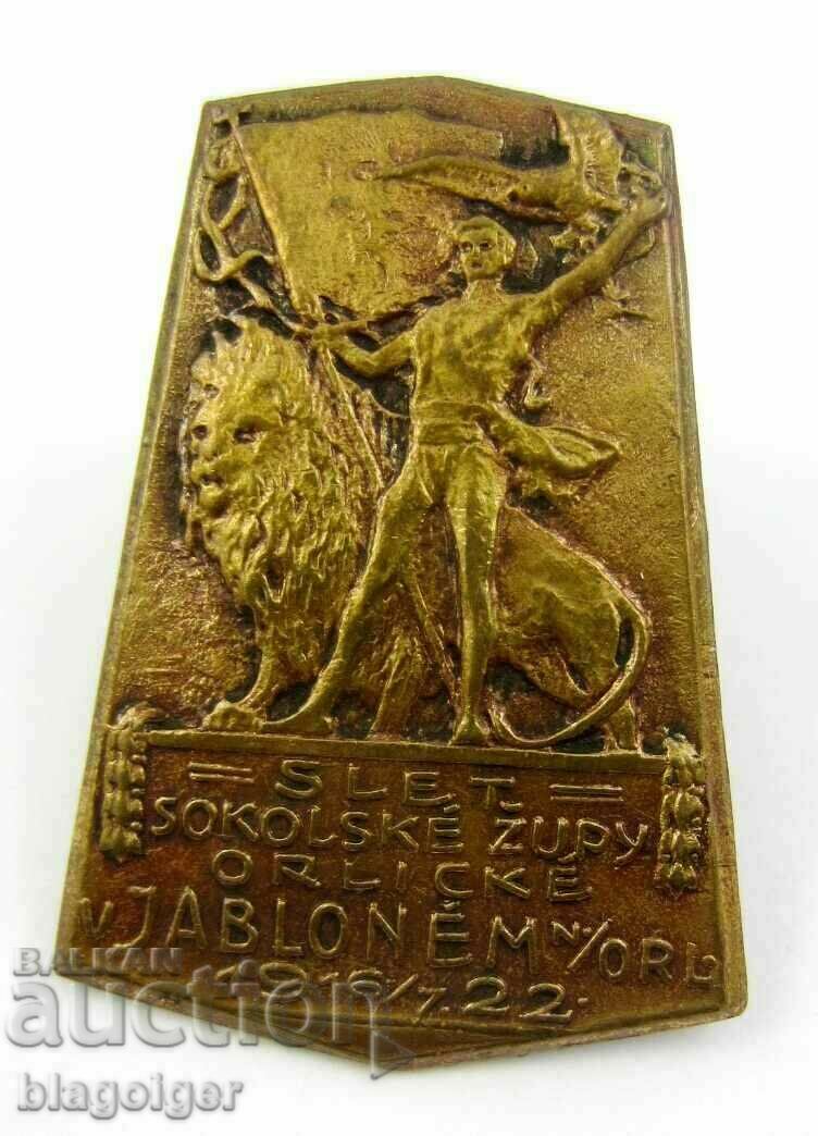 Falcon Games-Youth Games-Old Badge-1916-Czech Republic with price 33.00 BGN | € 16.87 Falcon Games-Youth Games-Old Badge-1916-Czech Republic with price 33.00 BGN | € 16.87