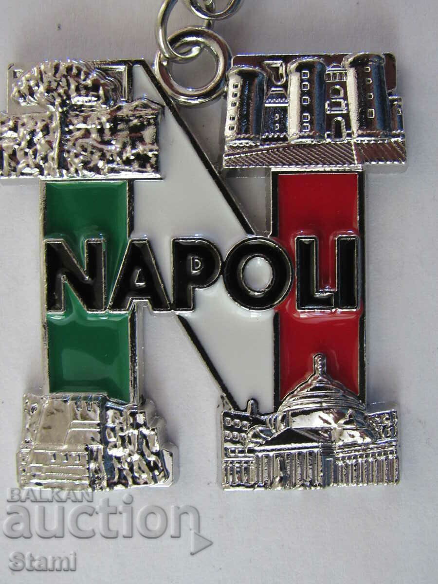 Auction Metal key ring from Naples, Italy Auction Metal key ring from Naples, Italy