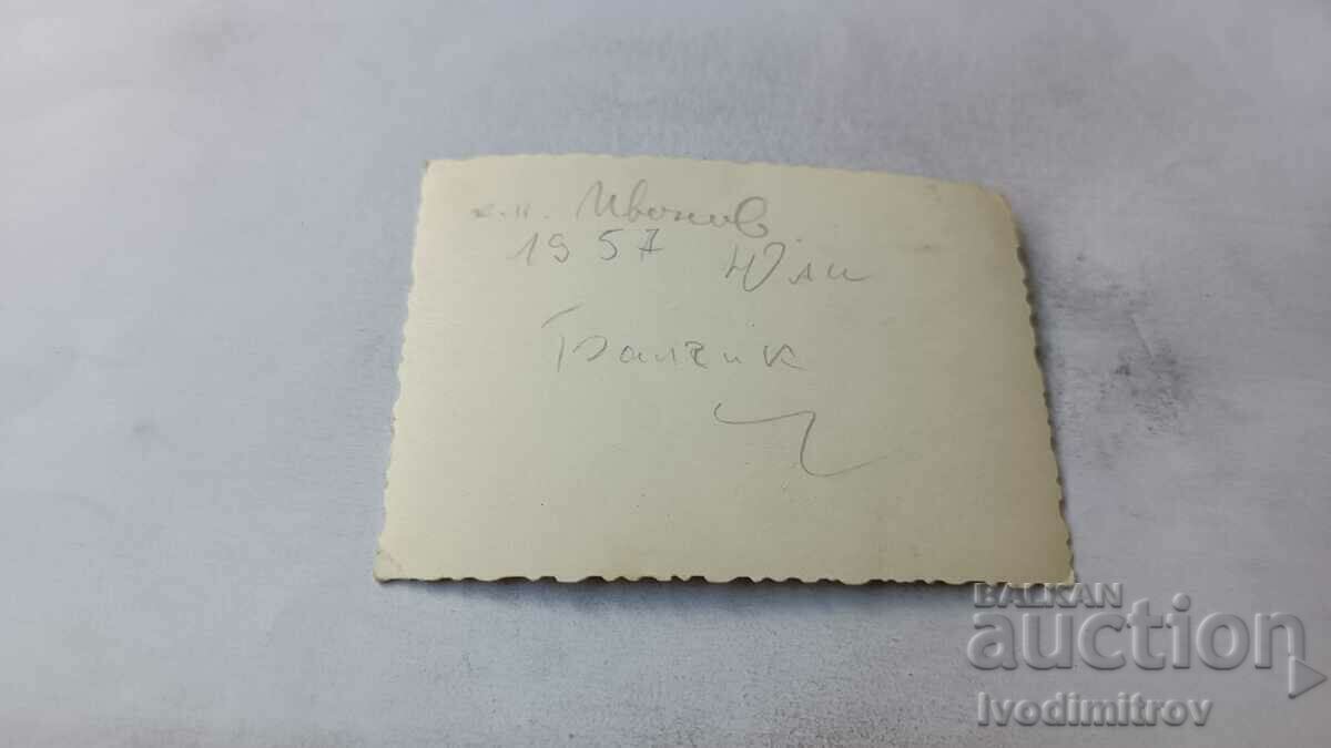 Photo Balchik Five men in swimsuits on the beach 1957 with price 2.45 BGN | € 1.25 Photo Balchik Five men in swimsuits on the beach 1957 with price 2.45 BGN | € 1.25