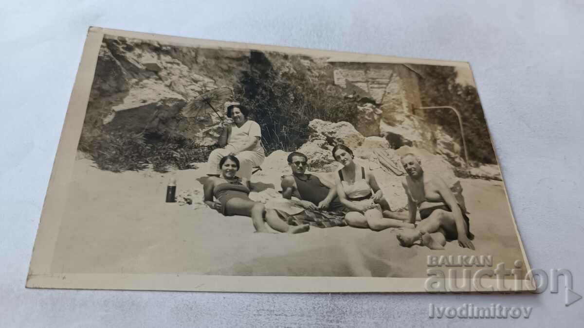 Снимка Свети Константинъ Мъже и жени на плажа 1943