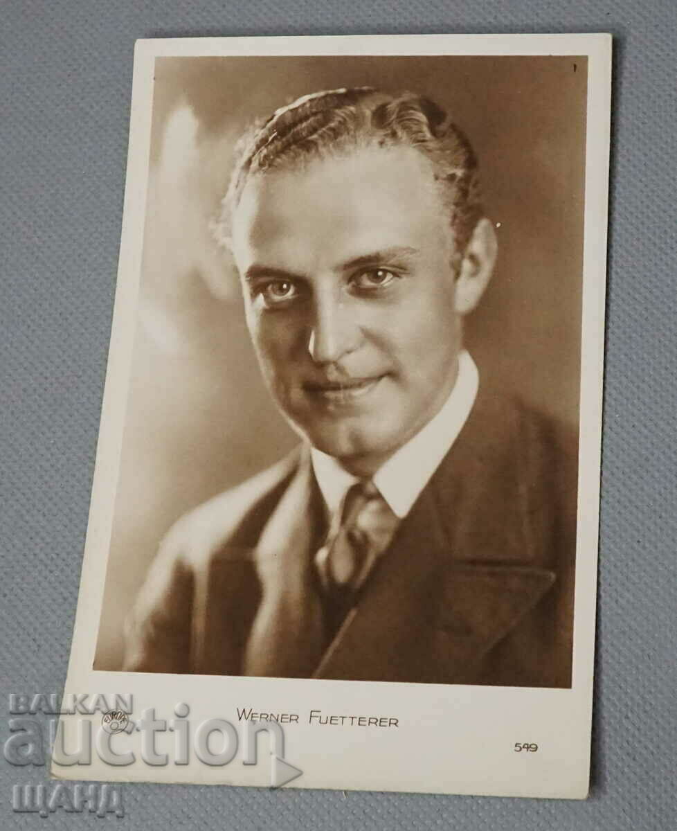1930 Ο ηθοποιός φωτογραφιών καρτ ποστάλ Werner Fuetterer
