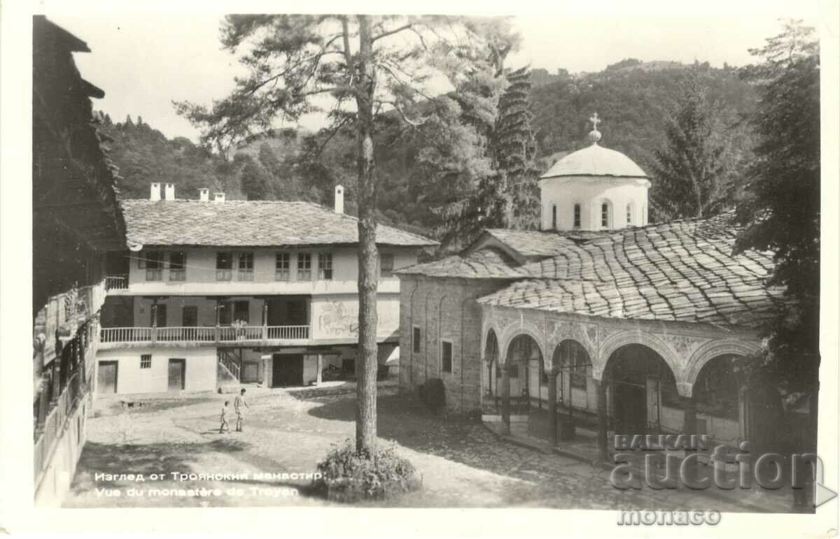 Стара картичка - Троянски манастир, Изглед