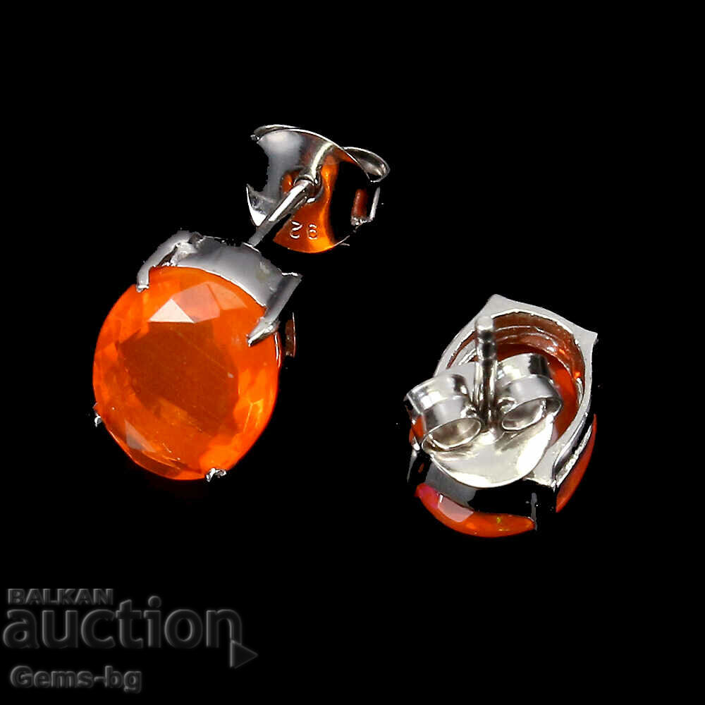 Orange fire opal earrings with price 120.00 BGN | € 61.36 Orange fire opal earrings with price 120.00 BGN | € 61.36