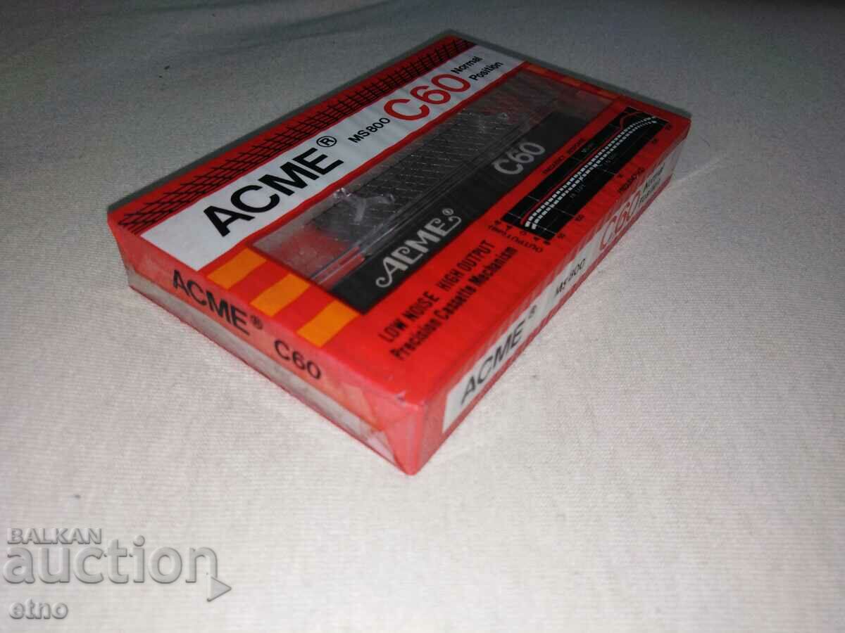 Delivery of JAPANESE NEW AUDIO CASSETTE - ACME C60, cassette, cassette player