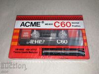 JAPANESE NEW AUDIO CASSETTE - ACME C60, cassette, cassette player
