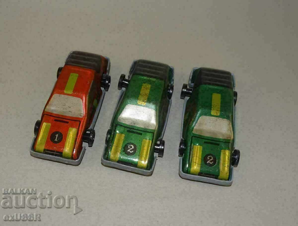 3 pcs. Russian Soviet Trolley Model, Sheet Metal and Plastic