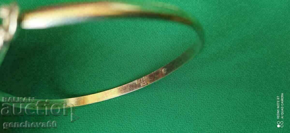 Collar bracelet with onyx, silver 925, markings - 6 Collar bracelet with onyx, silver 925, markings - 6