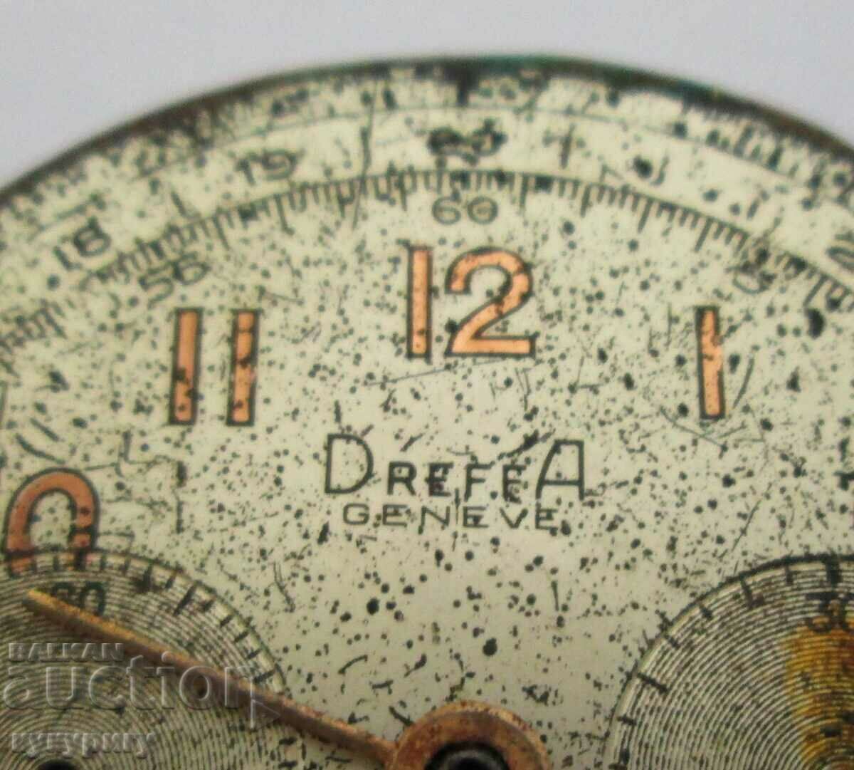 Auction Old Swiss mechanical chronograph watch for parts Auction Old Swiss mechanical chronograph watch for parts