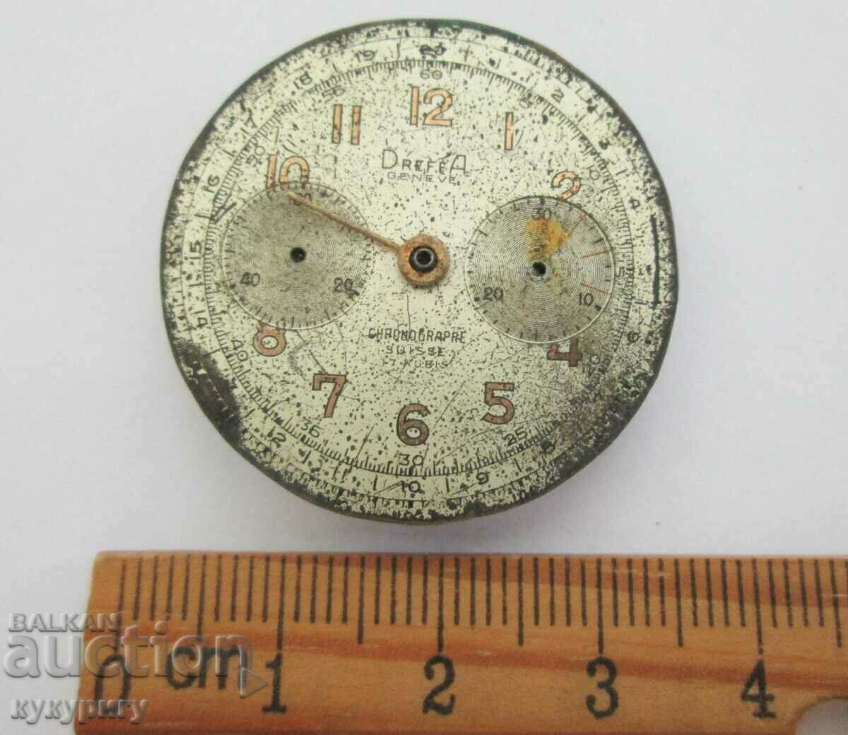 Old Swiss mechanical chronograph watch for parts - 6 Old Swiss mechanical chronograph watch for parts - 6
