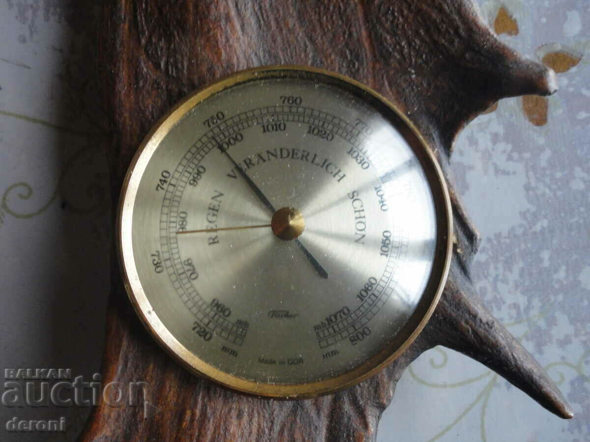 Amazing barometer Fischer Made in GDR antler with price 90.00 BGN | € 46.02 Amazing barometer Fischer Made in GDR antler with price 90.00 BGN | € 46.02