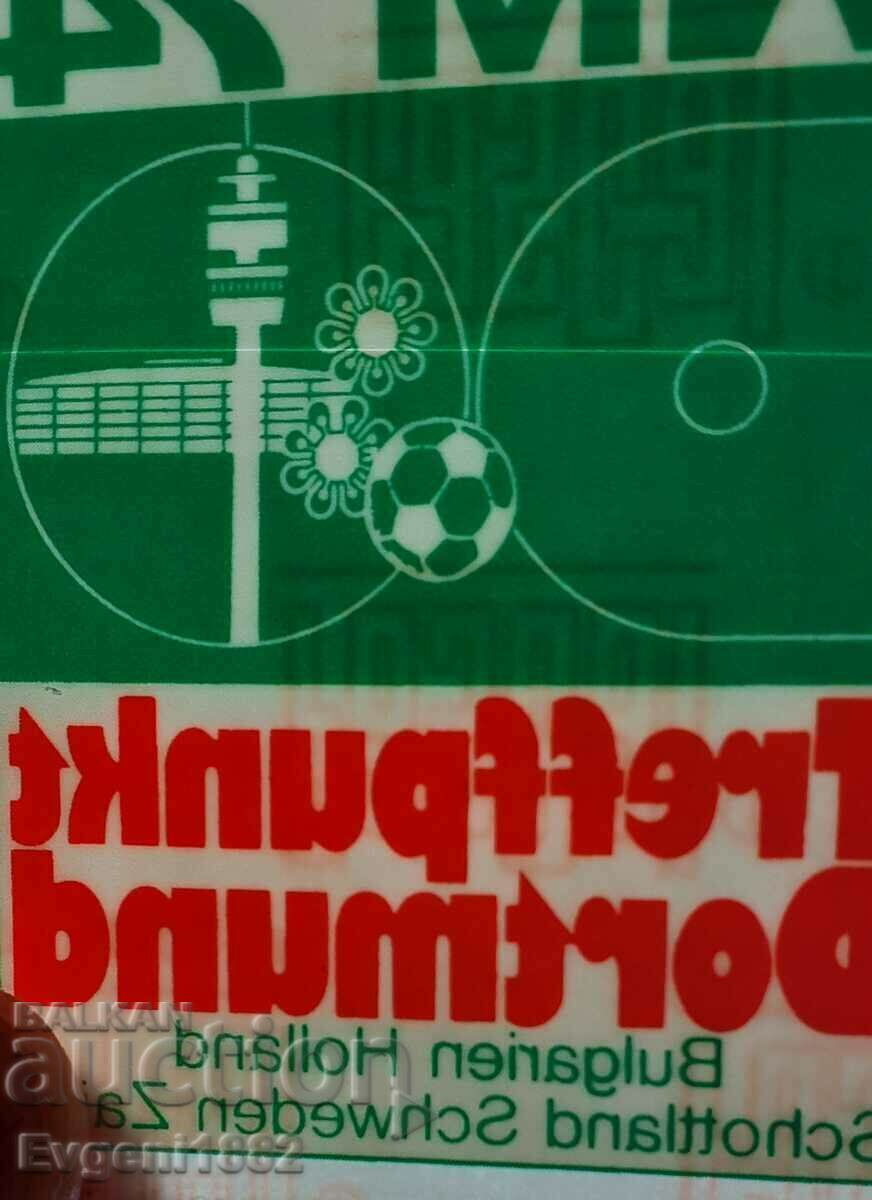 Auction 1974 Bulgaria World Cup Football Sticker Patch Auction 1974 Bulgaria World Cup Football Sticker Patch