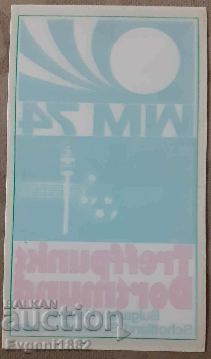 Delivery of 1974 Bulgaria World Cup Football Sticker Patch Delivery of 1974 Bulgaria World Cup Football Sticker Patch