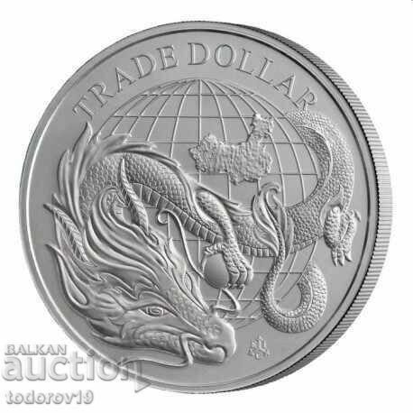 1 oz Silver Chinese Trade Dollar - 2021