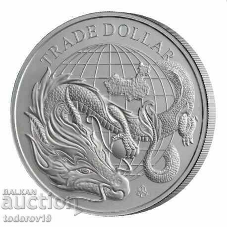 1 oz Silver Chinese Trade Dollar - 2021 1 oz Silver Chinese Trade Dollar - 2021