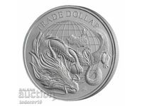 1 oz de argint dolar chinezesc comercial - 2021