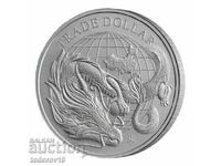 1 oz de argint dolar chinezesc comercial - 2021