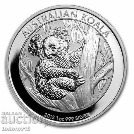 1 oz Silver Australian Koala 2013