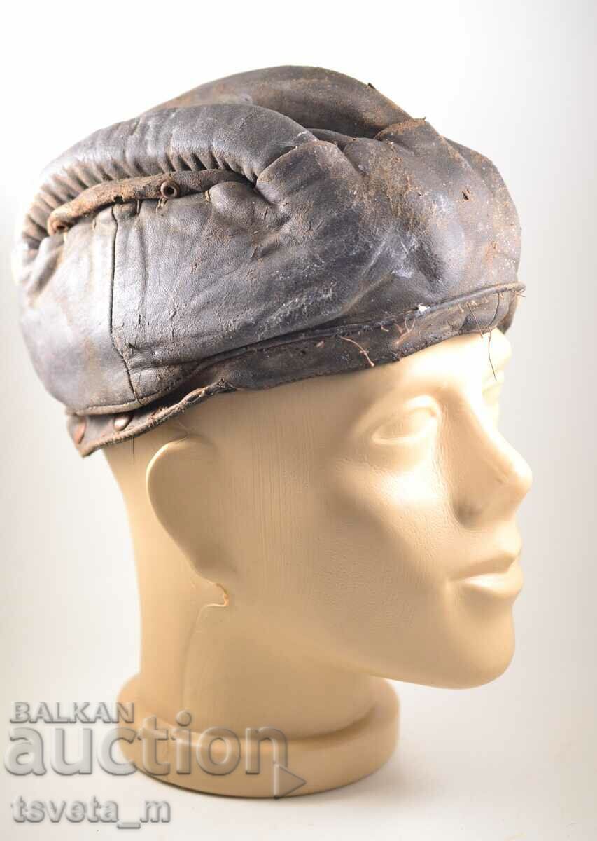 Auction  Leather helmet