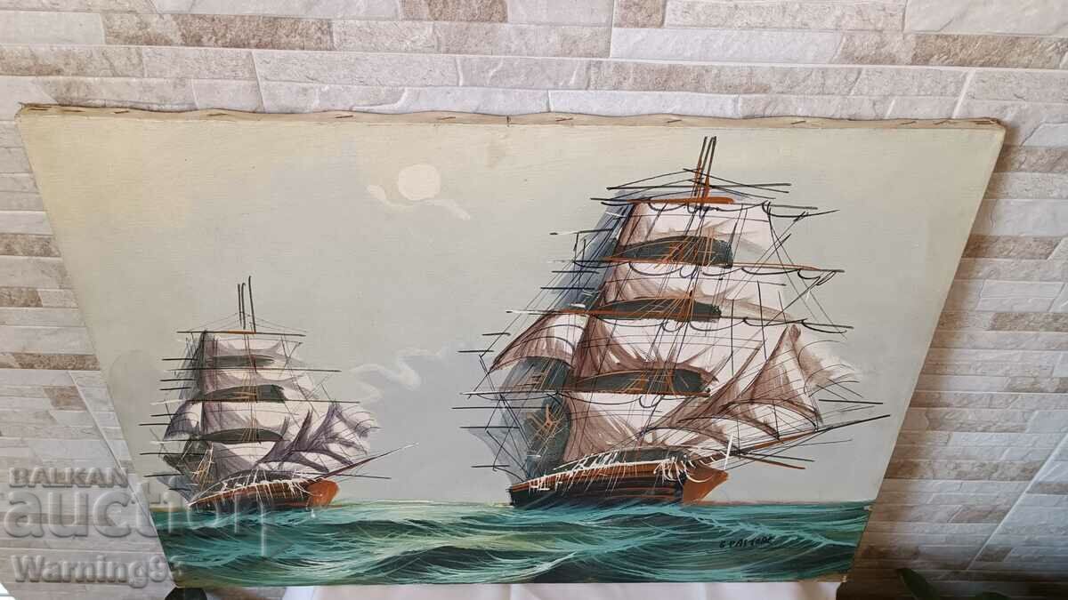 Tablou „Nave” - picturi în ulei pe pânză - 70/50 cm - 7