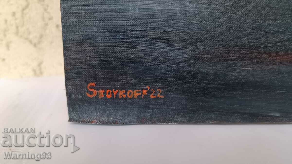 Auction Painting "Sunset" - oil paints on canvas - 50/31 cm Auction Painting "Sunset" - oil paints on canvas - 50/31 cm