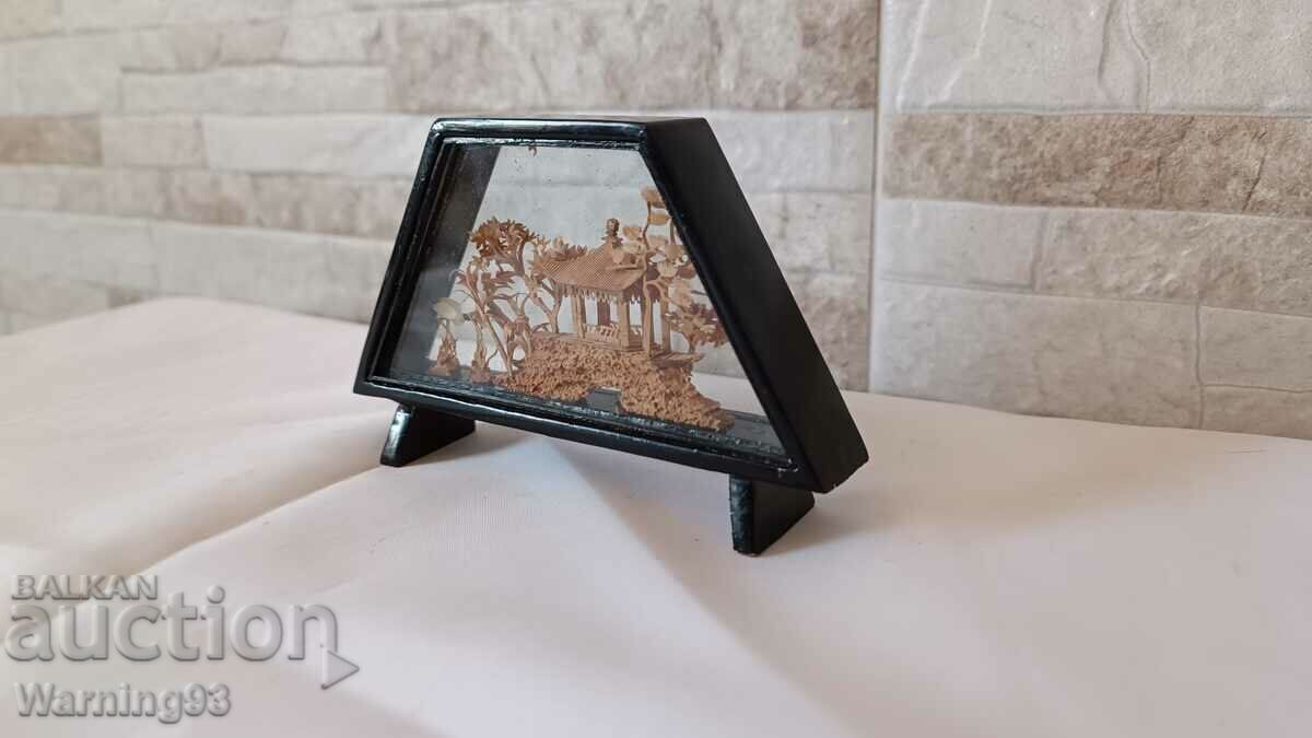 Delivery of Diorama - Asian Cork Art - Handmade Delivery of Diorama - Asian Cork Art - Handmade