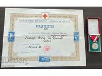 5417 Царство България медал БЧК Червен кръст сребърен медал