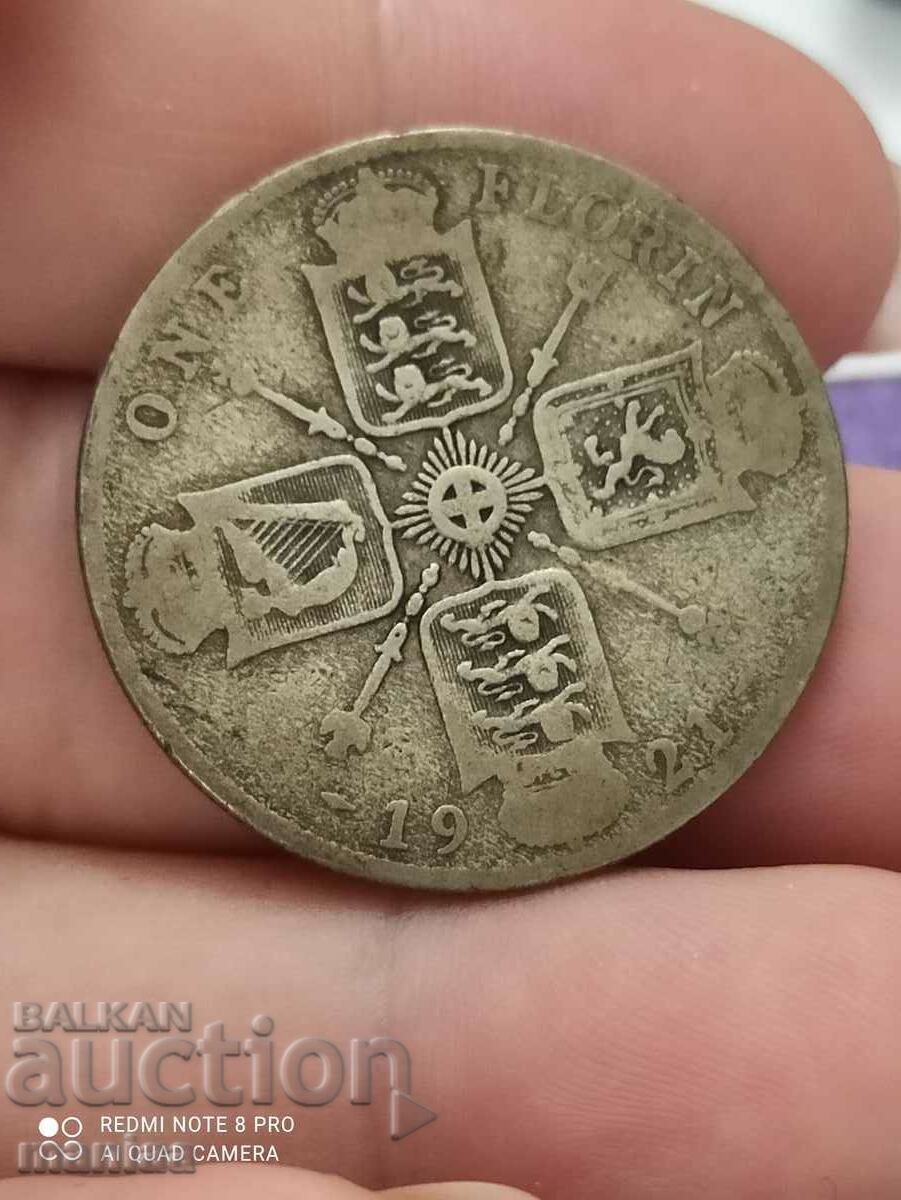 1 Florin Great Britain 1921 silver with price 49.00 BGN | € 25.05 1 Florin Great Britain 1921 silver with price 49.00 BGN | € 25.05