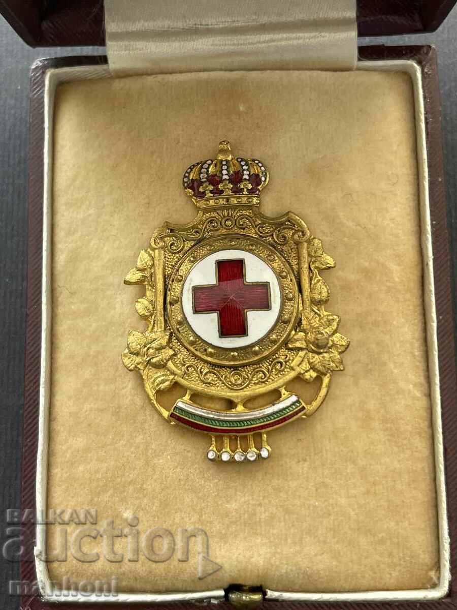 5419 Kingdom of Bulgaria medal BCH small badge Red Cross - 5 5419 Kingdom of Bulgaria medal BCH small badge Red Cross - 5