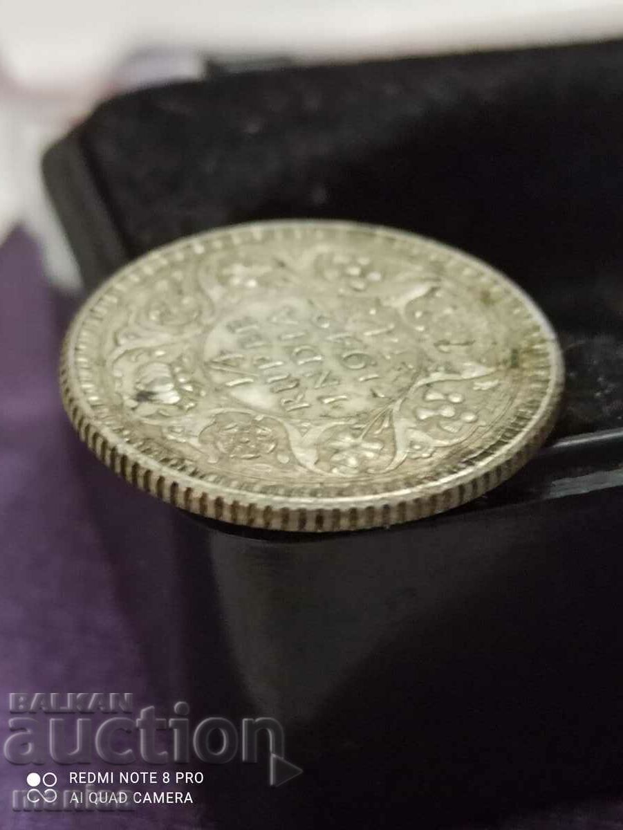 1/4 Rupee India 1942 Silver - 6 1/4 Rupee India 1942 Silver - 6