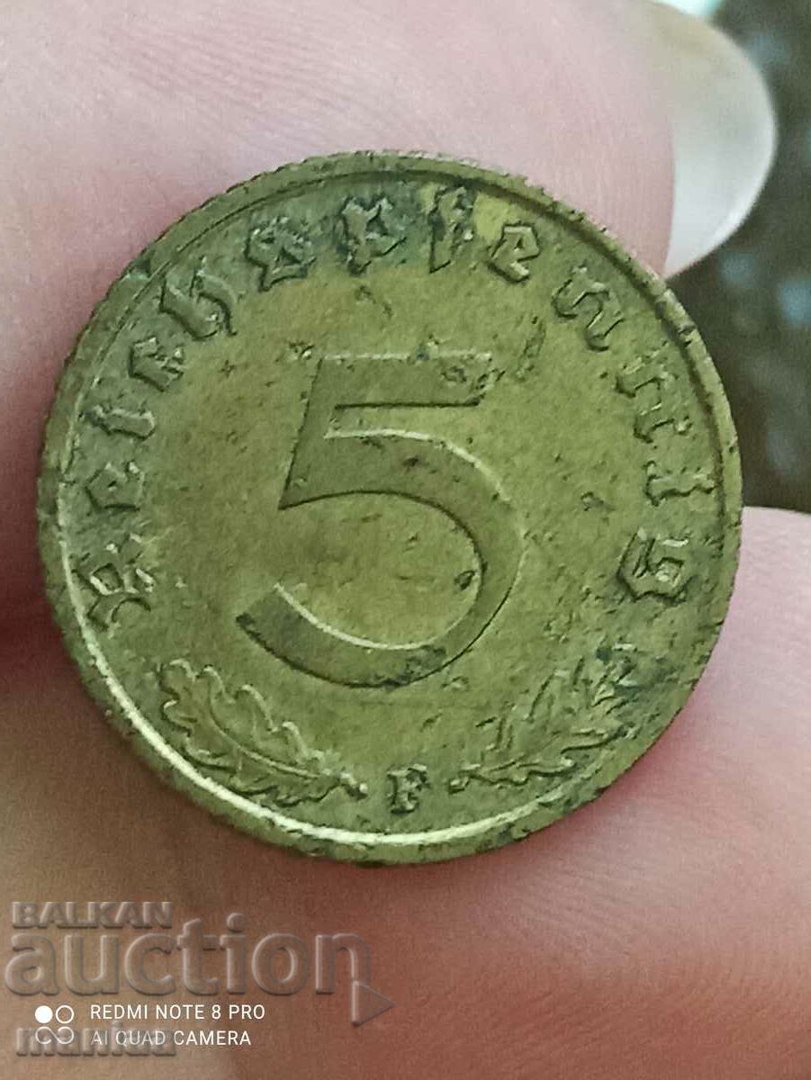 5 Pfennig 1939 F