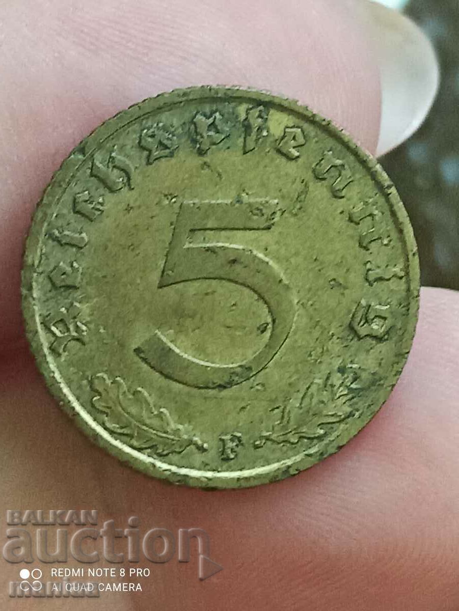 5 Pfennig 1939 F 5 Pfennig 1939 F