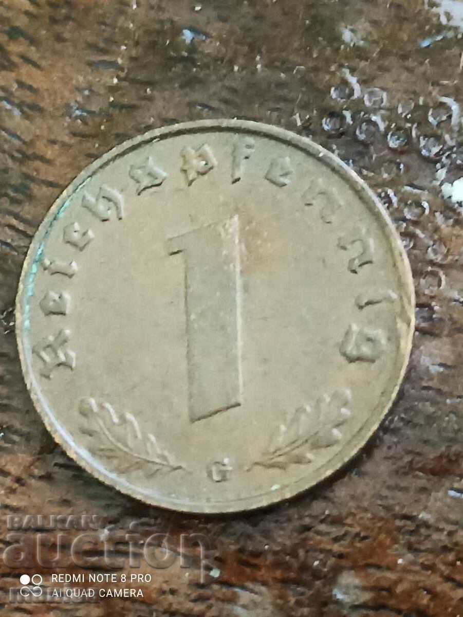 1 Pfennig 1939 G Third Reich - 5 1 Pfennig 1939 G Third Reich - 5