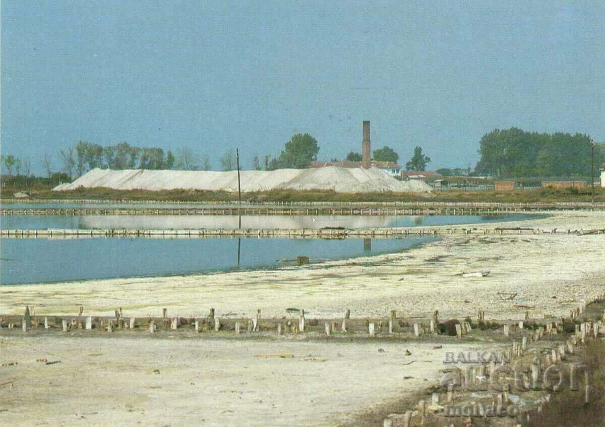 Παλιά καρτ ποστάλ - Pomorie, αλάτι κέικ