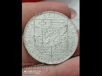 20 coroane 1933 Cehoslovacia argint