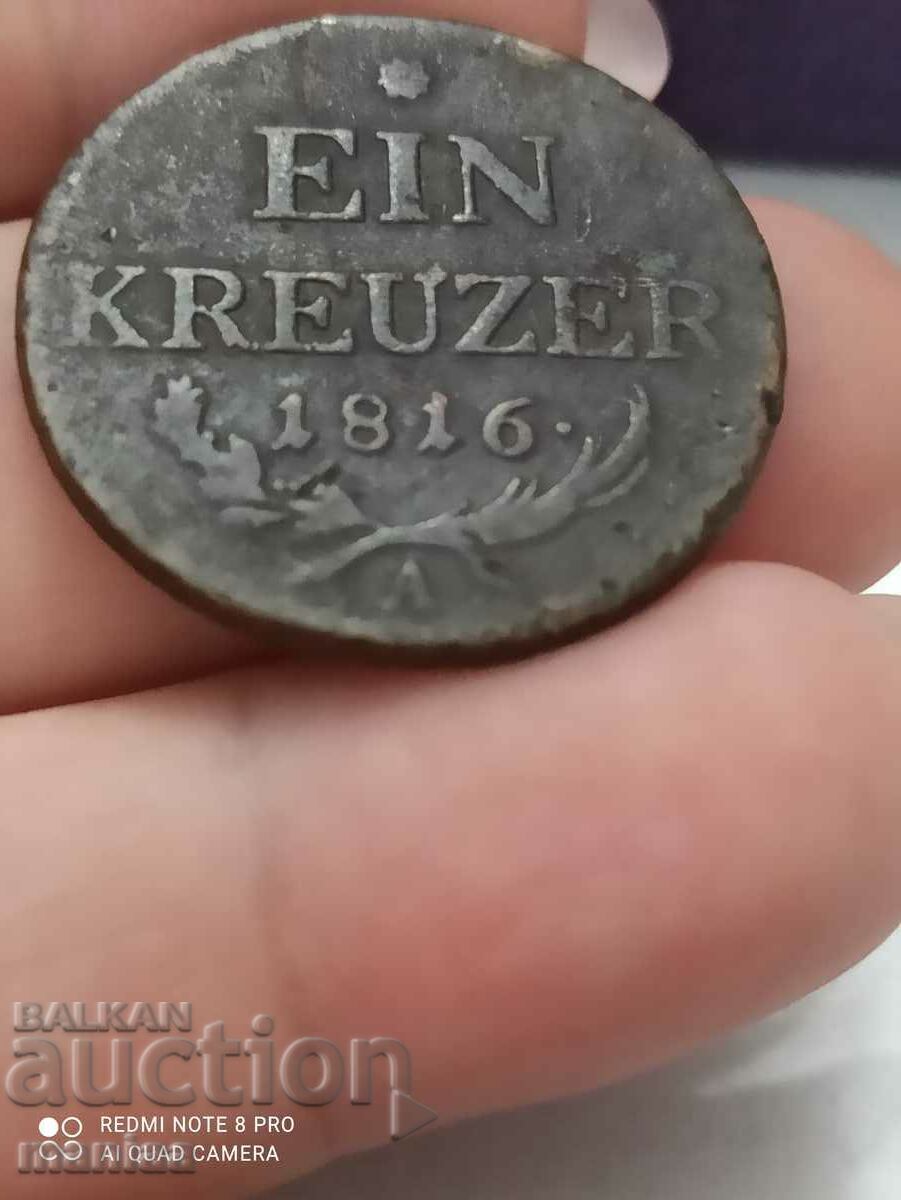 1 Kreuzer 1816 with price 19.99 BGN | € 10.22 1 Kreuzer 1816 with price 19.99 BGN | € 10.22